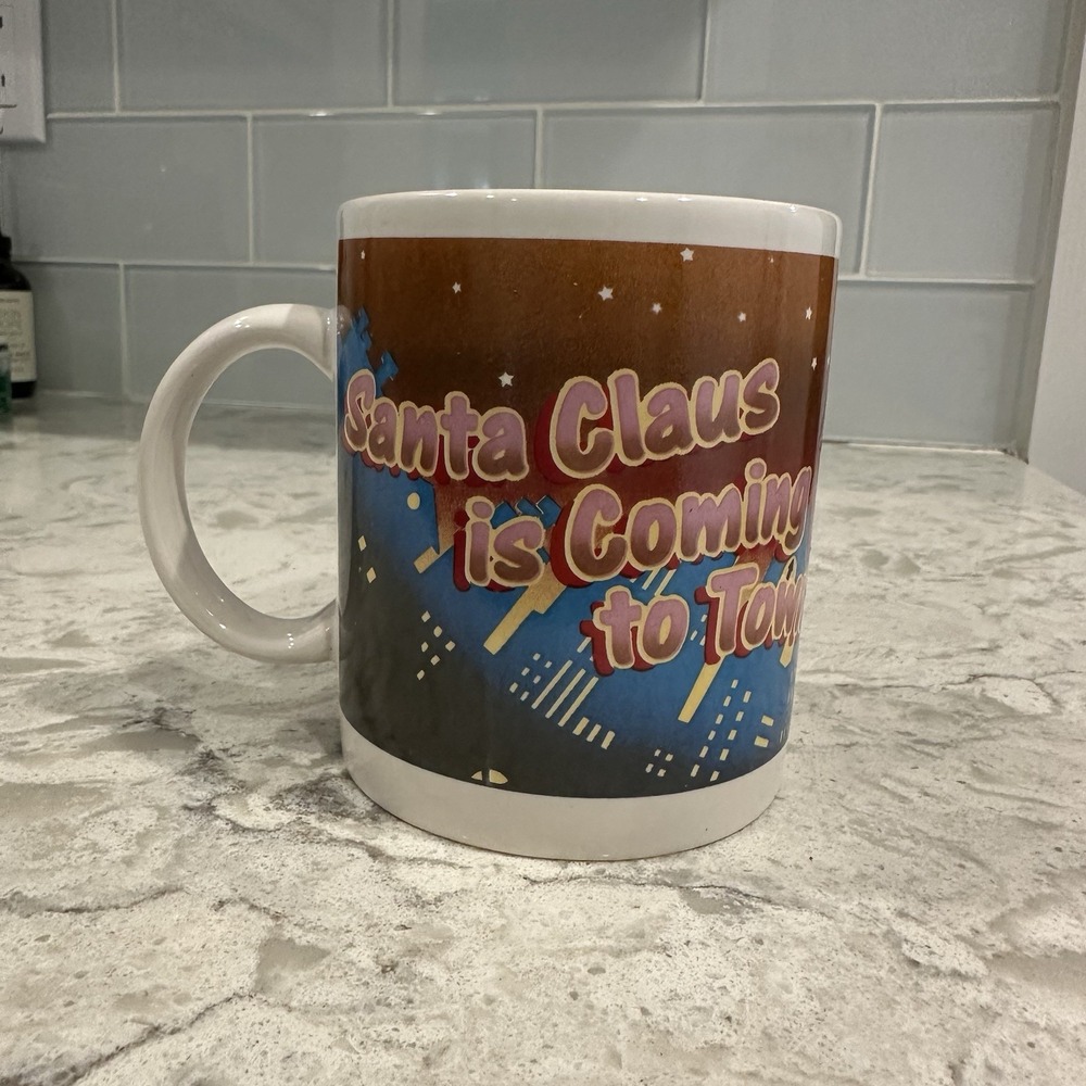 Vintage Garfield as Santa & Odie as Reindeer PAWS 1996 Christmas Mug Jim Davis - Picture 4 of 7